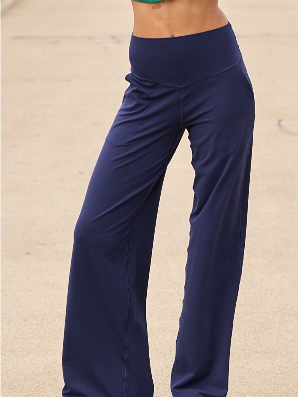 Offline by aerie real me xtra high waisted trousers in navy XL